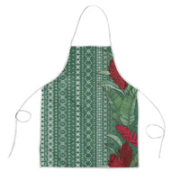 Women's Day Samoa Malu Tattoo Inspired Mix Teuila Apron Sage Green LT7 Sage Green - Polynesian Pride