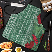 Women's Day Samoa Malu Tattoo Inspired Mix Teuila Apron Sage Green LT7 Sage Green - Polynesian Pride