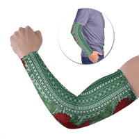 Women's Day Samoa Malu Tattoo Inspired Mix Teuila Arm Sleeves Sage Green LT7 Set of 2 Sage Green - Polynesian Pride