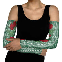 Women's Day Samoa Malu Tattoo Inspired Mix Teuila Arm Sleeves Sage Green LT7 - Polynesian Pride