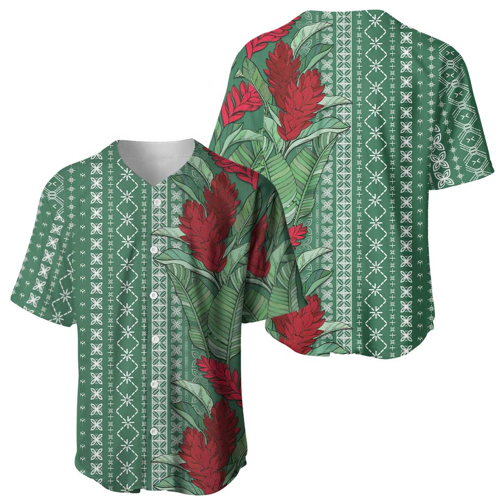 Women's Day Samoa Malu Tattoo Inspired Mix Teuila Baseball Jersey Sage Green LT7 - Polynesian Pride