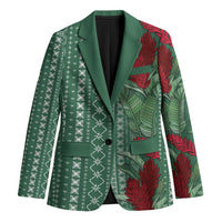 Women's Day Samoa Malu Tattoo Inspired Mix Teuila Blazer Sage Green LT7 Unisex Sage Green - Polynesian Pride