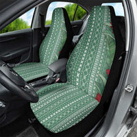 Women's Day Samoa Malu Tattoo Inspired Mix Teuila Car Seat Cover Sage Green LT7 - Polynesian Pride