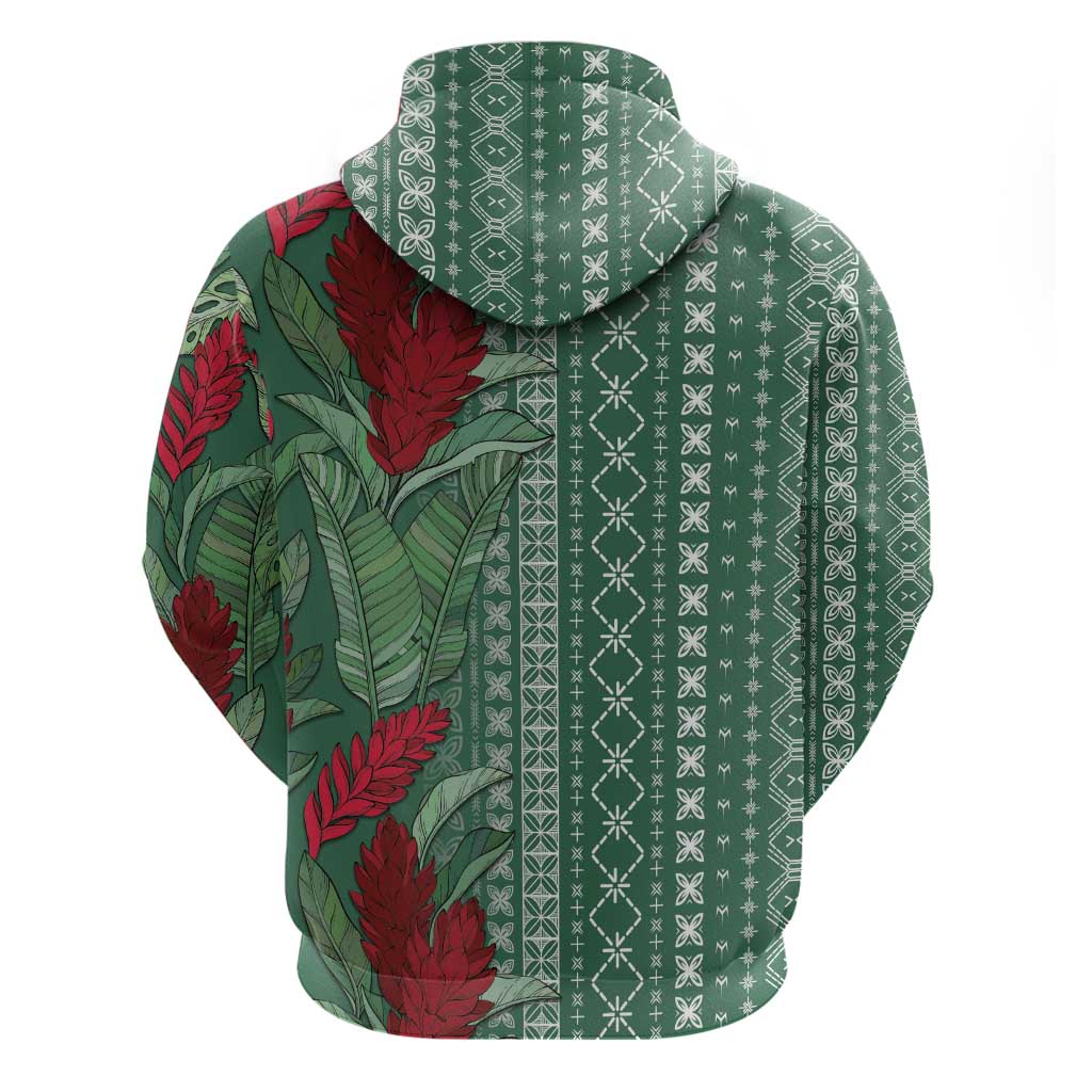 Women's Day Samoa Malu Tattoo Inspired Mix Teuila Hoodie Sage Green LT7 - Polynesian Pride