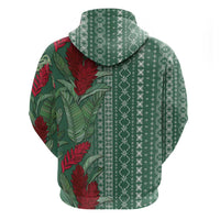 Women's Day Samoa Malu Tattoo Inspired Mix Teuila Hoodie Sage Green LT7 - Polynesian Pride