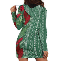 Women's Day Samoa Malu Tattoo Inspired Mix Teuila Hoodie Dress Sage Green LT7 - Polynesian Pride