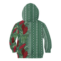 Women's Day Samoa Malu Tattoo Inspired Mix Teuila Kid Hoodie Sage Green LT7 - Polynesian Pride