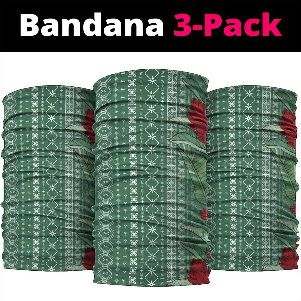 Women's Day Samoa Malu Tattoo Inspired Mix Teuila Neck Gaiter Sage Green LT7 package One Size: 25*50cm Sage Green - Polynesian Pride