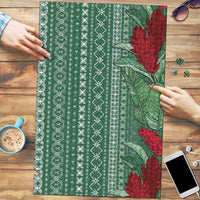 Women's Day Samoa Malu Tattoo Inspired Mix Teuila Puzzle Sage Green LT7 Sage Green - Polynesian Pride