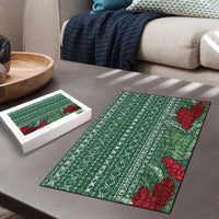 Women's Day Samoa Malu Tattoo Inspired Mix Teuila Puzzle Sage Green LT7 - Polynesian Pride