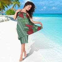 Women's Day Samoa Malu Tattoo Inspired Mix Teuila Sarong Sage Green LT7 - Polynesian Pride