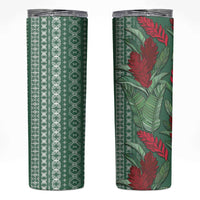 Women's Day Samoa Malu Tattoo Inspired Mix Teuila Skinny Tumbler Sage Green LT7 Sage Green - Polynesian Pride