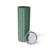 Women's Day Samoa Malu Tattoo Inspired Mix Teuila Skinny Tumbler Sage Green LT7 - Polynesian Pride