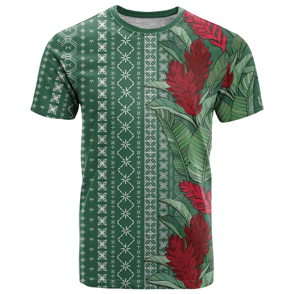Women's Day Samoa Malu Tattoo Inspired Mix Teuila T Shirt Sage Green LT7 Sage Green - Polynesian Pride