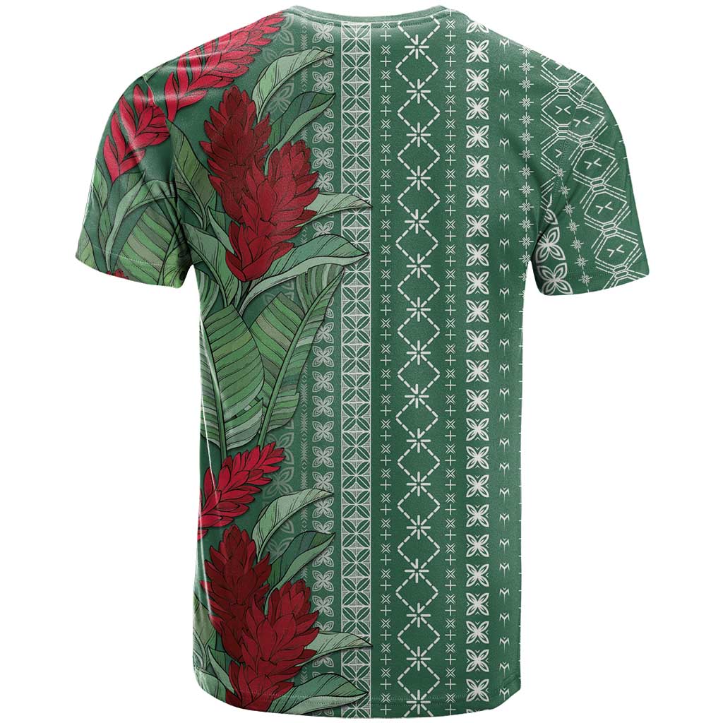 Women's Day Samoa Malu Tattoo Inspired Mix Teuila T Shirt Sage Green