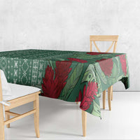 Women's Day Samoa Malu Tattoo Inspired Mix Teuila Tablecloth Sage Green