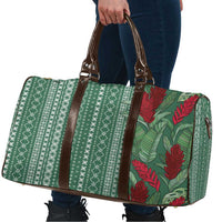 Women's Day Samoa Malu Tattoo Inspired Mix Teuila Travel Bag Sage Green LT7 - Polynesian Pride
