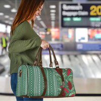 Women's Day Samoa Malu Tattoo Inspired Mix Teuila Travel Bag Sage Green LT7 - Polynesian Pride