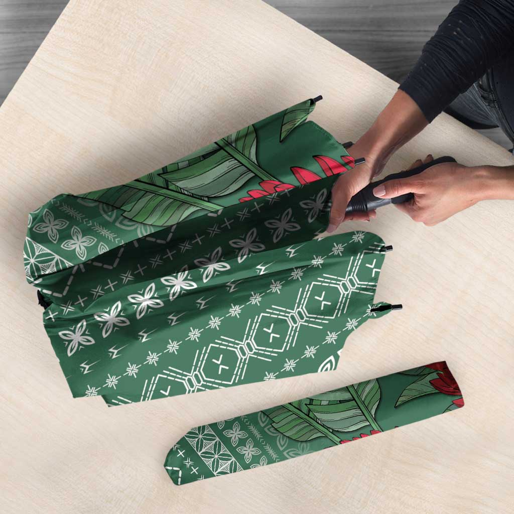 Women's Day Samoa Malu Tattoo Inspired Mix Teuila Umbrella Sage Green LT7 - Polynesian Pride