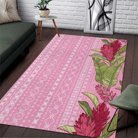 Women's Day Samoa Malu Tattoo Inspired Mix Teuila Area Rug Rose Pink LT7 Rose Pink - Polynesian Pride