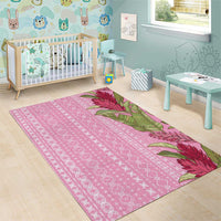 Women's Day Samoa Malu Tattoo Inspired Mix Teuila Area Rug Rose Pink LT7 - Polynesian Pride