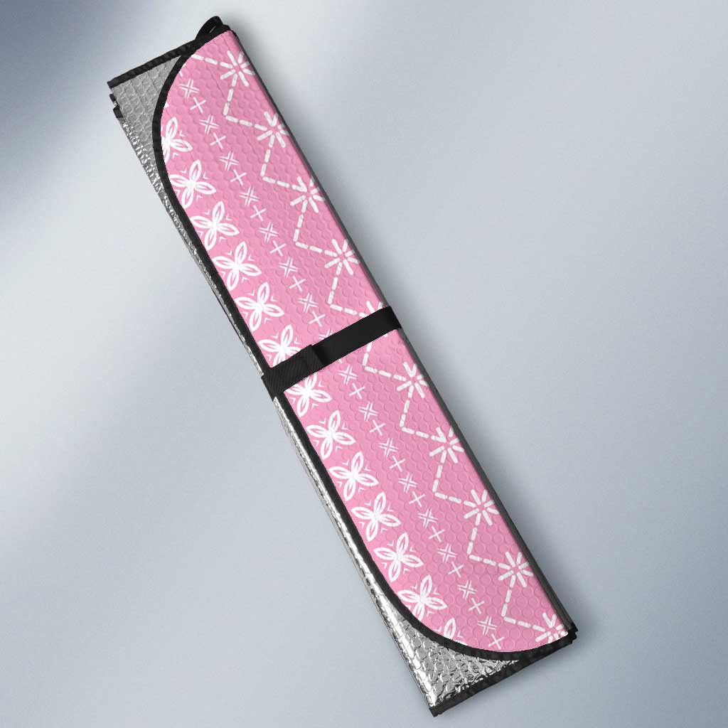 Women's Day Samoa Malu Tattoo Inspired Mix Teuila Auto Sun Shade Rose Pink LT7 - Polynesian Pride