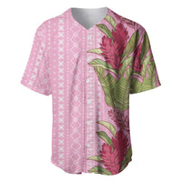 Women's Day Samoa Malu Tattoo Inspired Mix Teuila Baseball Jersey Rose Pink LT7 Rose Pink - Polynesian Pride