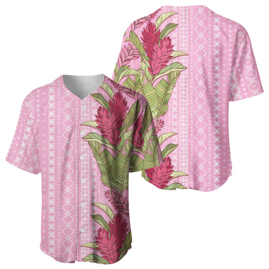 Women's Day Samoa Malu Tattoo Inspired Mix Teuila Baseball Jersey Rose Pink LT7 - Polynesian Pride