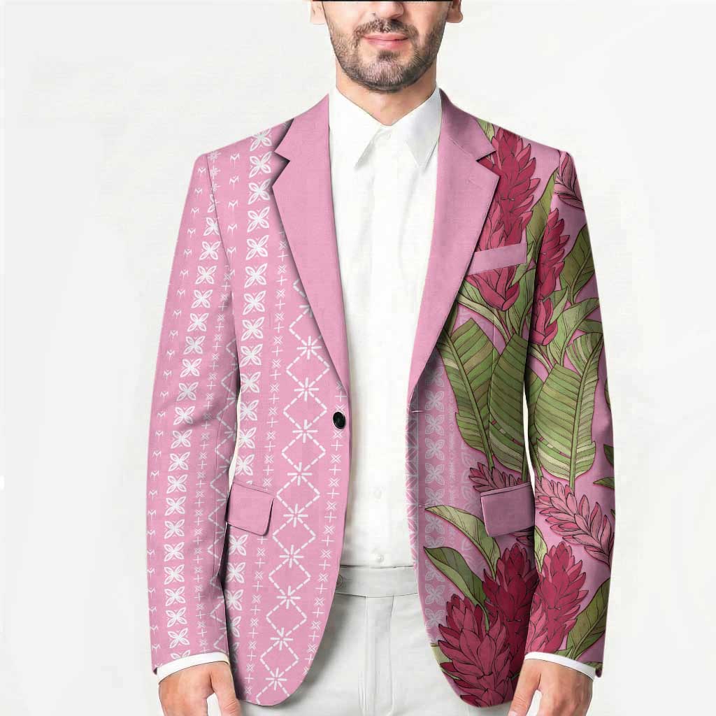 Women's Day Samoa Malu Tattoo Inspired Mix Teuila Blazer Rose Pink LT7 - Polynesian Pride