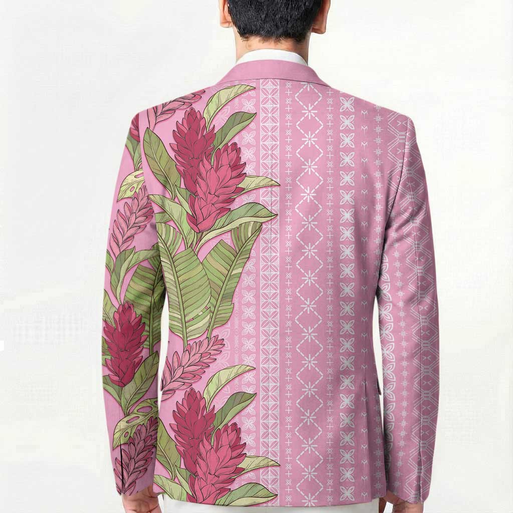 Women's Day Samoa Malu Tattoo Inspired Mix Teuila Blazer Rose Pink LT7 - Polynesian Pride