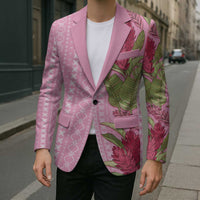 Women's Day Samoa Malu Tattoo Inspired Mix Teuila Blazer Rose Pink LT7 - Polynesian Pride