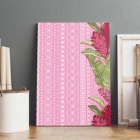 Women's Day Samoa Malu Tattoo Inspired Mix Teuila Canvas Wall Art Rose Pink LT7 - Polynesian Pride