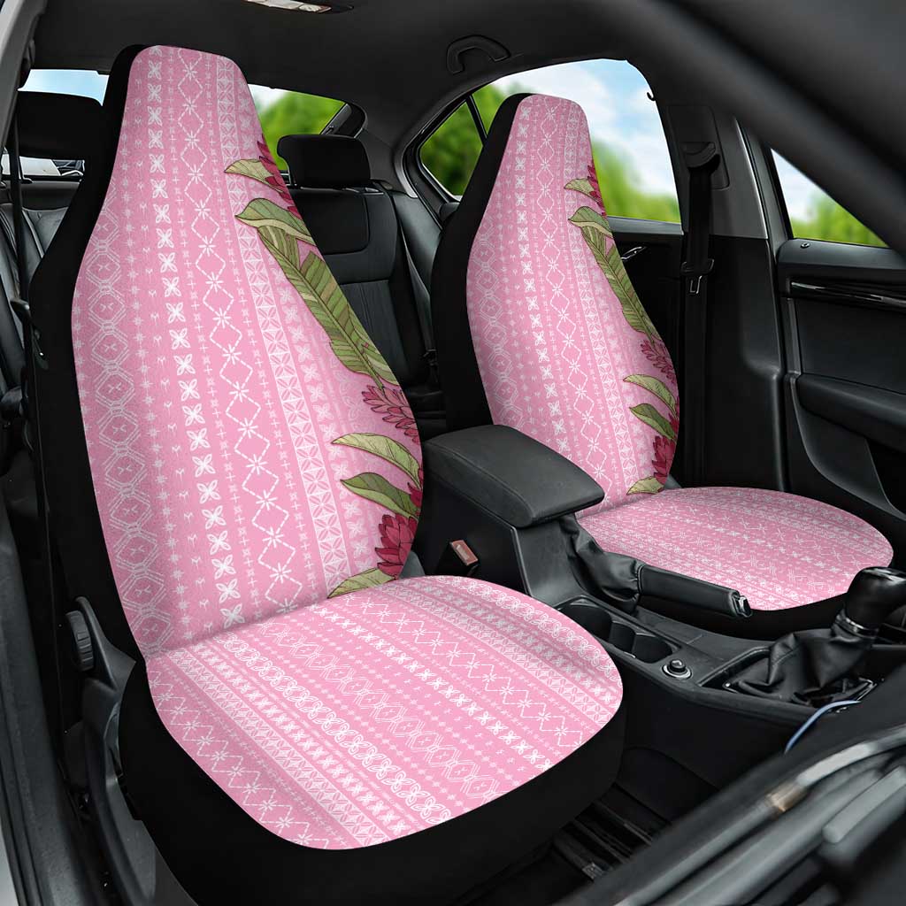 Women's Day Samoa Malu Tattoo Inspired Mix Teuila Car Seat Cover Rose Pink LT7 One Size Rose Pink - Polynesian Pride