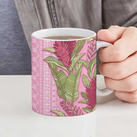 Women's Day Samoa Malu Tattoo Inspired Mix Teuila Ceramic Mug Rose Pink LT7 - Polynesian Pride