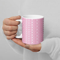 Women's Day Samoa Malu Tattoo Inspired Mix Teuila Ceramic Mug Rose Pink LT7 - Polynesian Pride