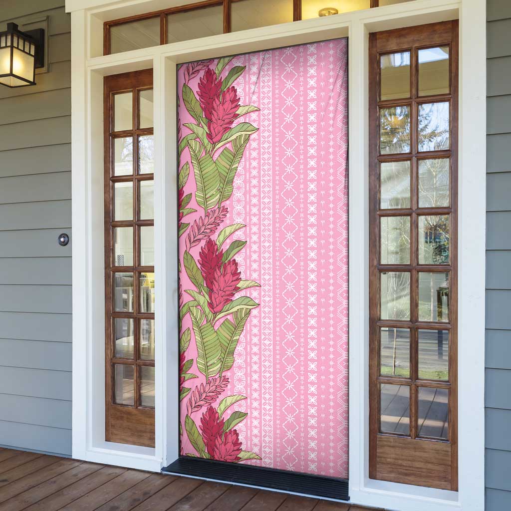 Women's Day Samoa Malu Tattoo Inspired Mix Teuila Door Cover Rose Pink LT7 - Polynesian Pride