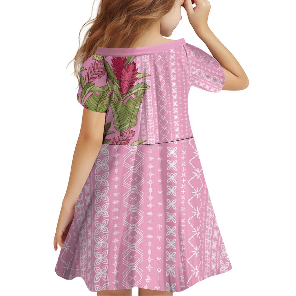 Women's Day Samoa Malu Tattoo Inspired Mix Teuila Family Matching Puletasi and Hawaiian Shirt Rose Pink