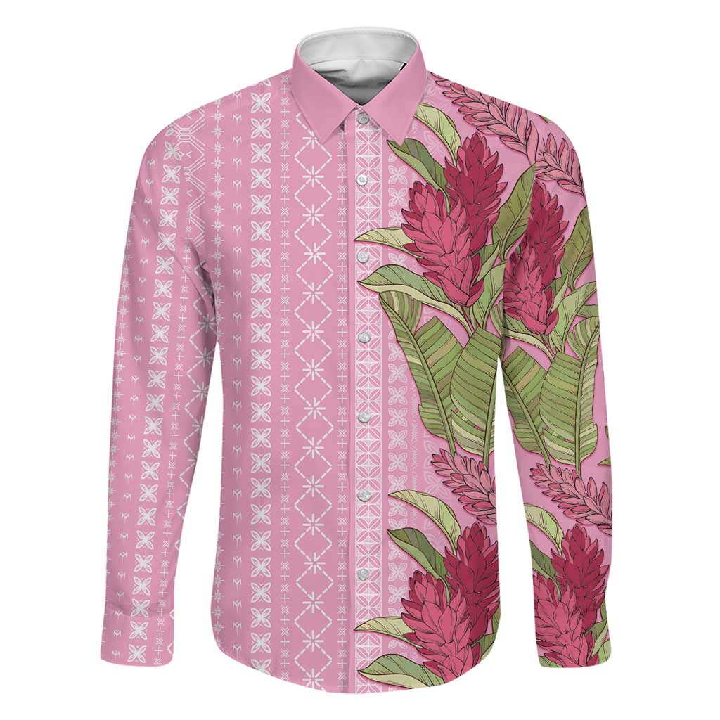 Women's Day Samoa Malu Tattoo Inspired Mix Teuila Family Matching Puletasi and Hawaiian Shirt Rose Pink