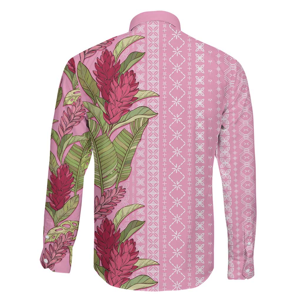 Women's Day Samoa Malu Tattoo Inspired Mix Teuila Family Matching Tank Maxi Dress and Hawaiian Shirt Rose Pink