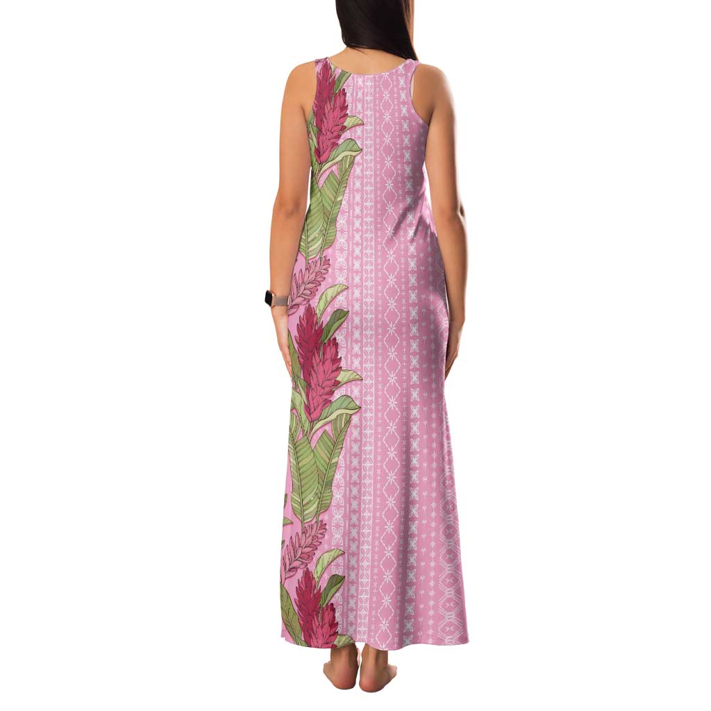 Women's Day Samoa Malu Tattoo Inspired Mix Teuila Family Matching Tank Maxi Dress and Hawaiian Shirt Rose Pink