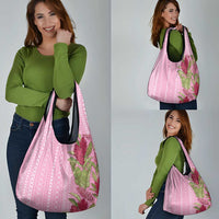 Women's Day Samoa Malu Tattoo Inspired Mix Teuila Grocery Bag Rose Pink LT7 - Polynesian Pride
