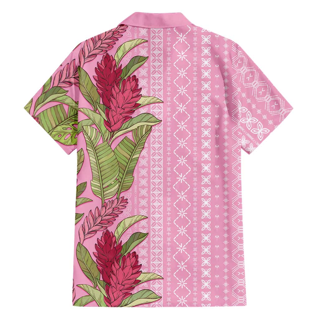 Women's Day Samoa Malu Tattoo Inspired Mix Teuila Hawaiian Shirt Rose Pink