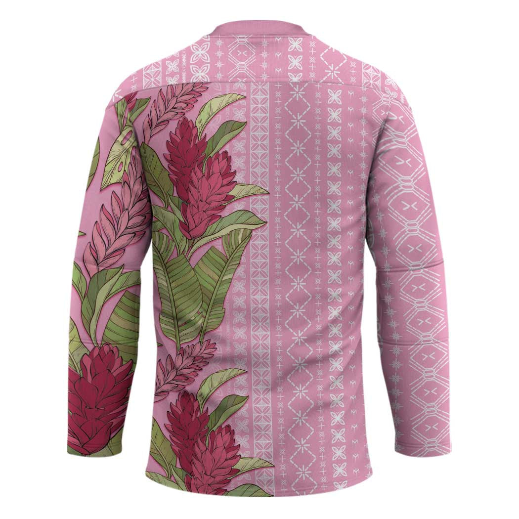Women's Day Samoa Malu Tattoo Inspired Mix Teuila Hockey Jersey Rose Pink LT7 - Polynesian Pride