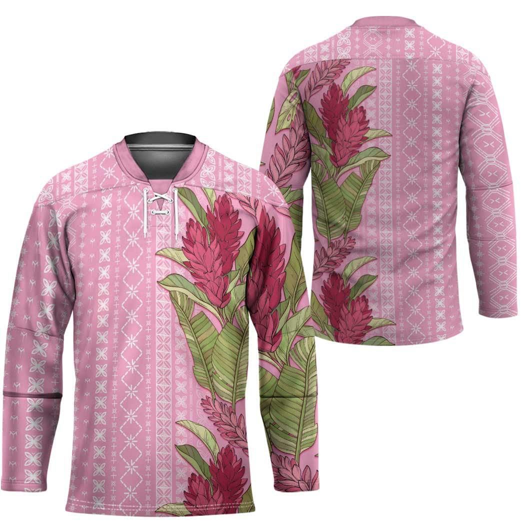 Women's Day Samoa Malu Tattoo Inspired Mix Teuila Hockey Jersey Rose Pink LT7 - Polynesian Pride