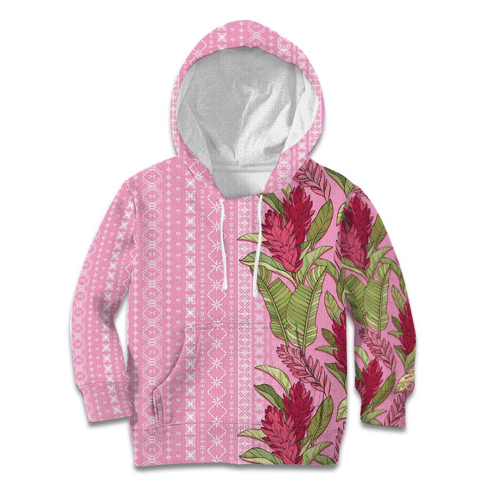 Women's Day Samoa Malu Tattoo Inspired Mix Teuila Kid Hoodie Rose Pink LT7 Hoodie Rose Pink - Polynesian Pride