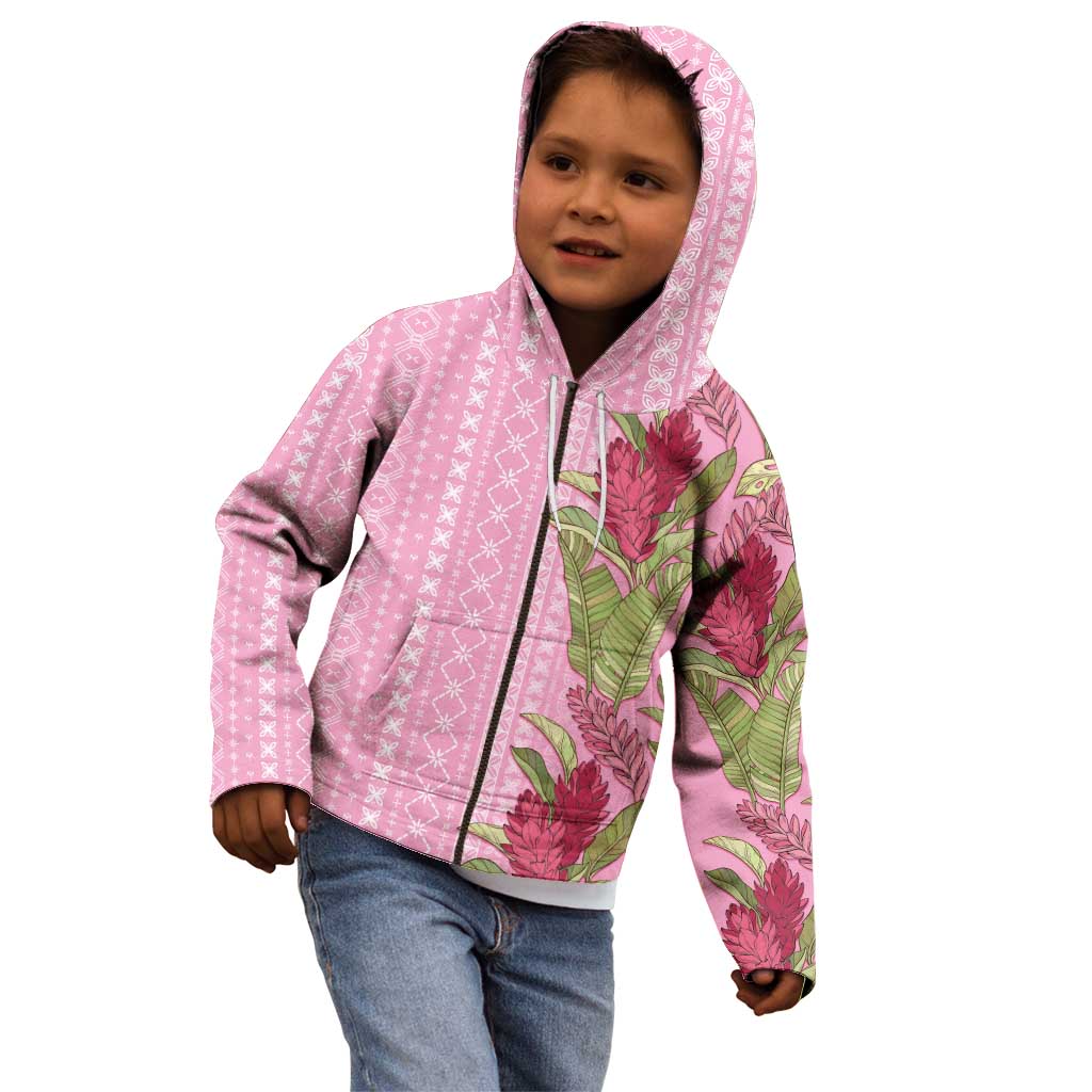 Women's Day Samoa Malu Tattoo Inspired Mix Teuila Kid Hoodie Rose Pink LT7 - Polynesian Pride