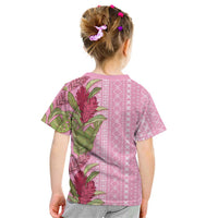 Women's Day Samoa Malu Tattoo Inspired Mix Teuila Kid T Shirt Rose Pink LT7 - Polynesian Pride