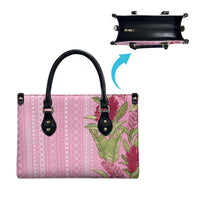 Women's Day Samoa Malu Tattoo Inspired Mix Teuila Leather Bag Rose Pink LT7 - Polynesian Pride