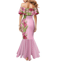 Women's Day Samoa Malu Tattoo Inspired Mix Teuila Mermaid Dress Rose Pink LT7 - Polynesian Pride