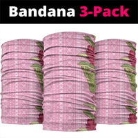 Women's Day Samoa Malu Tattoo Inspired Mix Teuila Neck Gaiter Rose Pink LT7 package One Size: 25*50cm Rose Pink - Polynesian Pride